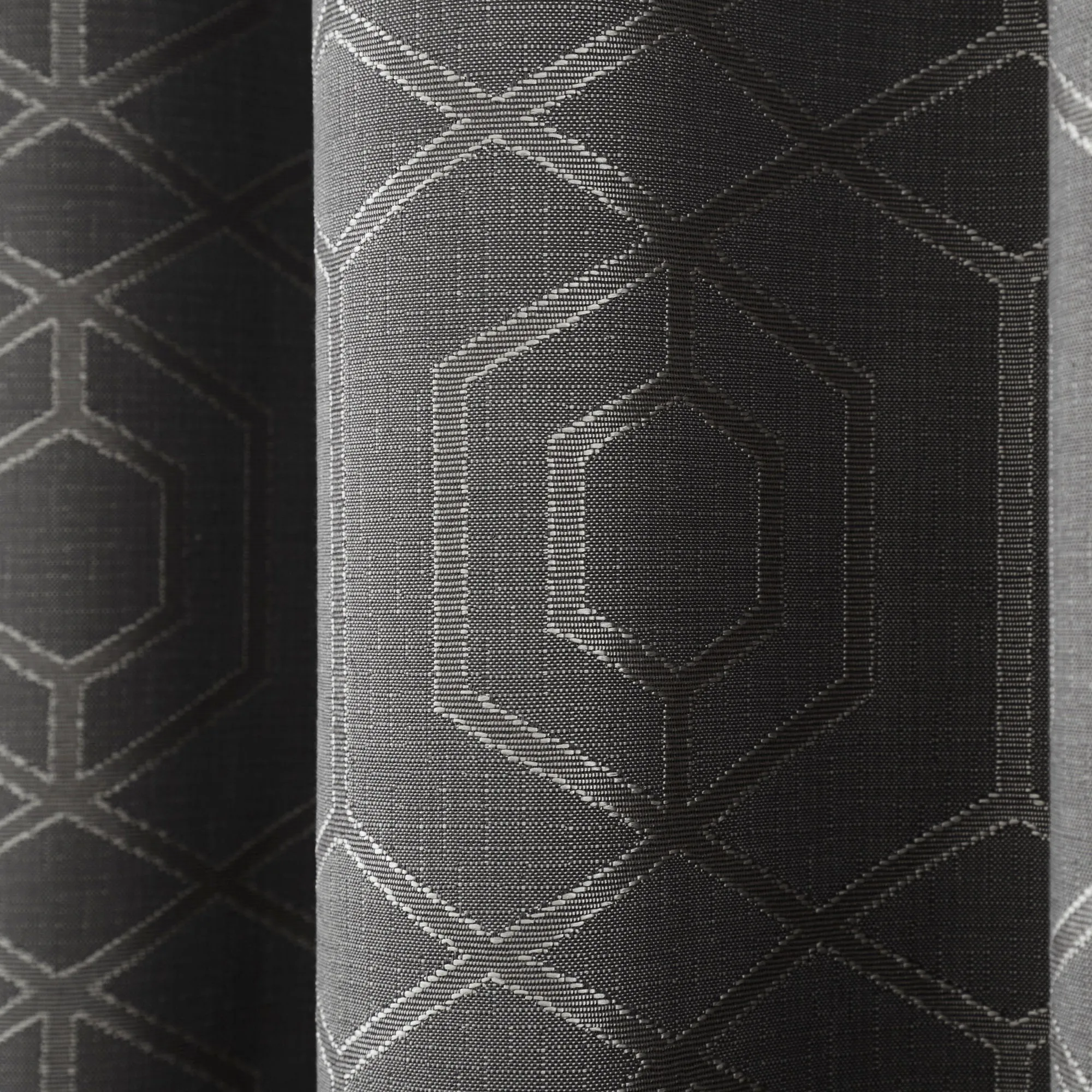 Camberwell Pair of Eyelet Curtains by Curtina in Graphite