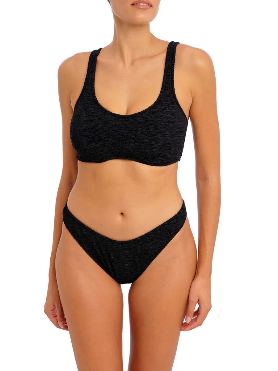 Ibiza Waves Bralette Bikini Top - Black