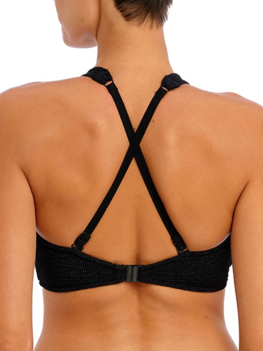 Ibiza Waves Bralette Bikini Top - Black