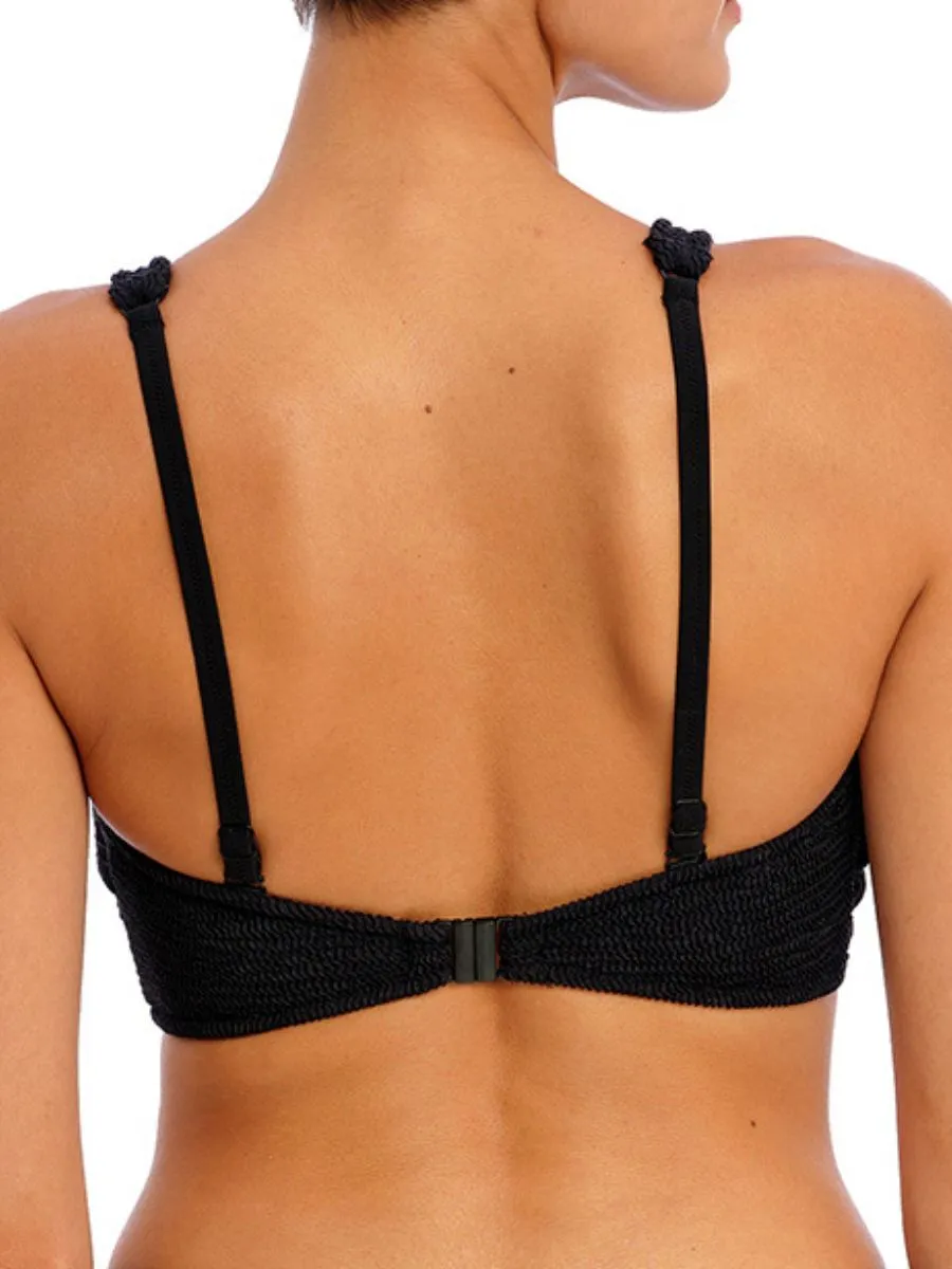Ibiza Waves Bralette Bikini Top - Black