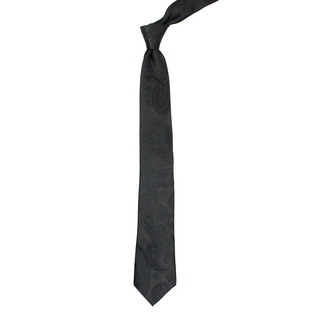 Kavove The Royal Paisley Black Necktie