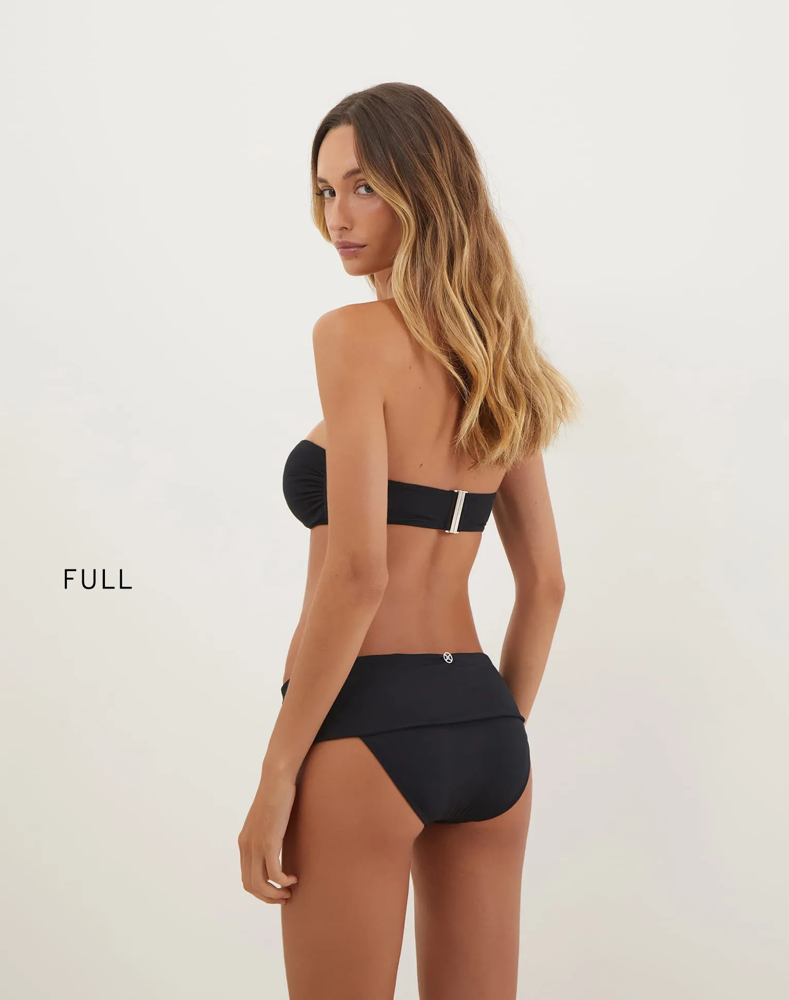 Matte Sam Bandeau Top - Black