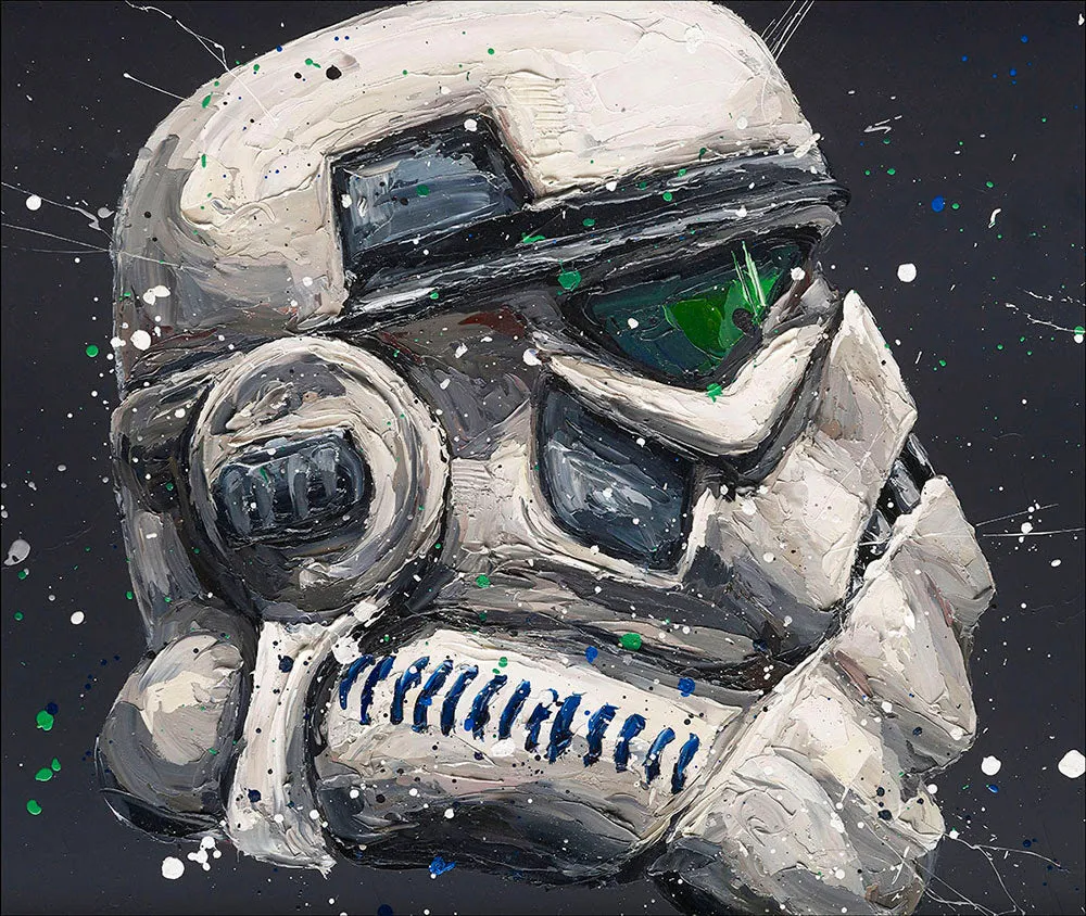 Not Short, Just Unsighted Hand Embellished Canvas by Paul Oz