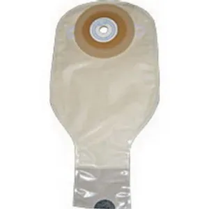 Nu-Hope Laboratories One-piece Post-Op Precut Convex Adult Drainable Pouch with Closure Clamp 1-1/2" Opening Round, 11" L x 5-3/4" W, Opaque, 3-1/2" Adhesive Foam Pad, 24Oz, Odor-proof