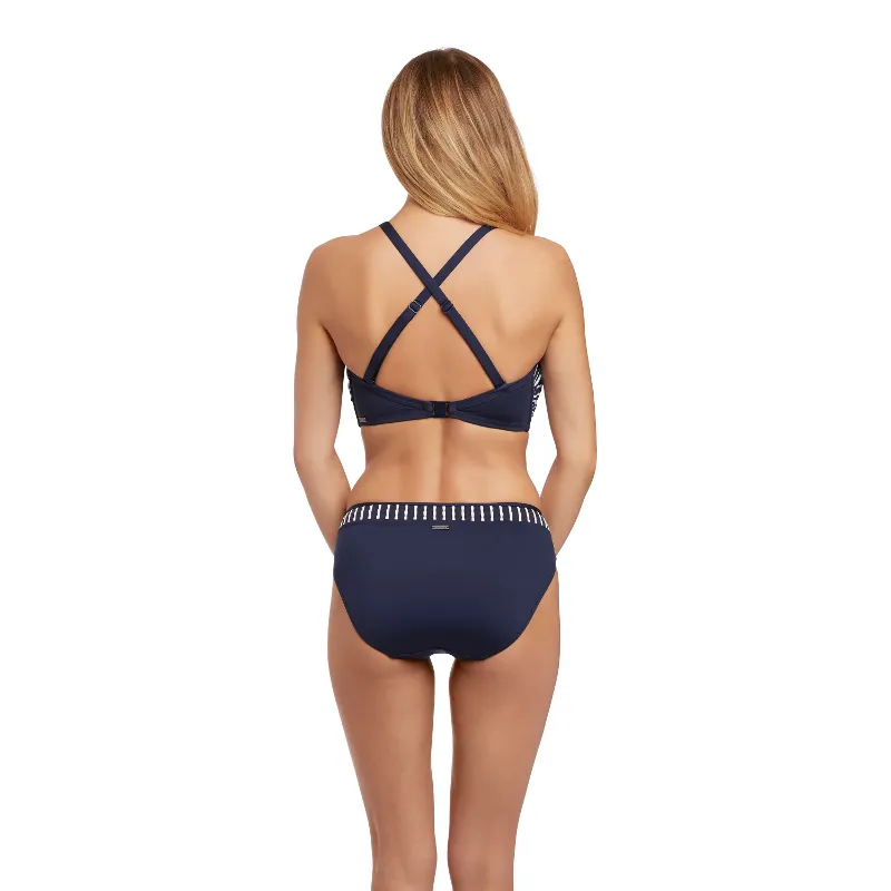San Remo Ink Blue Multiway Bandeau Bikini Top - Fantasie Swim
