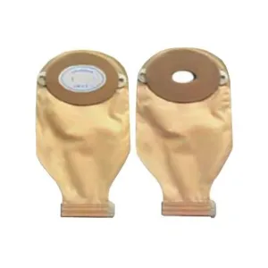 Special Adult Post Op Pre-Cut 1" Round Opening Convex Pouch with Oval Barrier