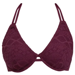 Sundance Black Cherry Halter Bikini Top - Freya Swim