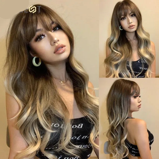 TEEK - Variety of Synth Natural Bang Wigs